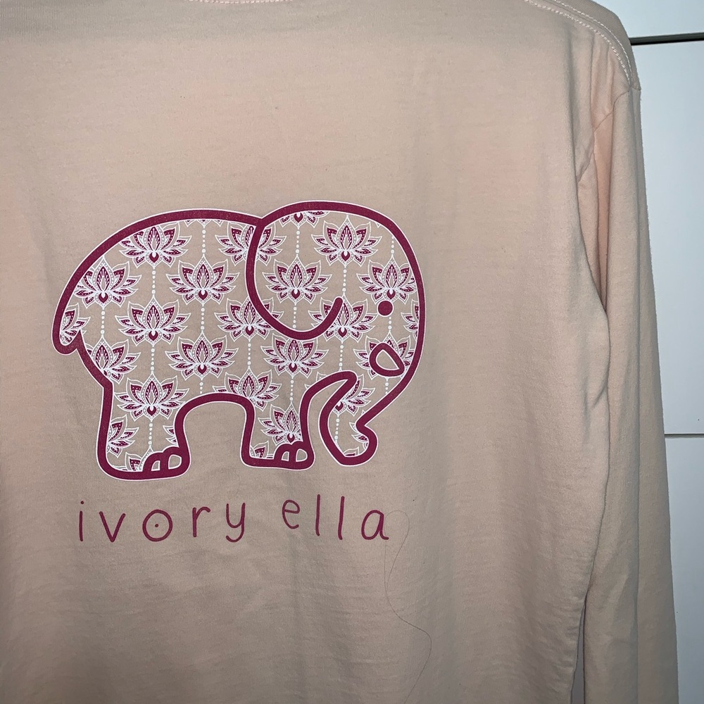 peach ivory ella long-sleeve